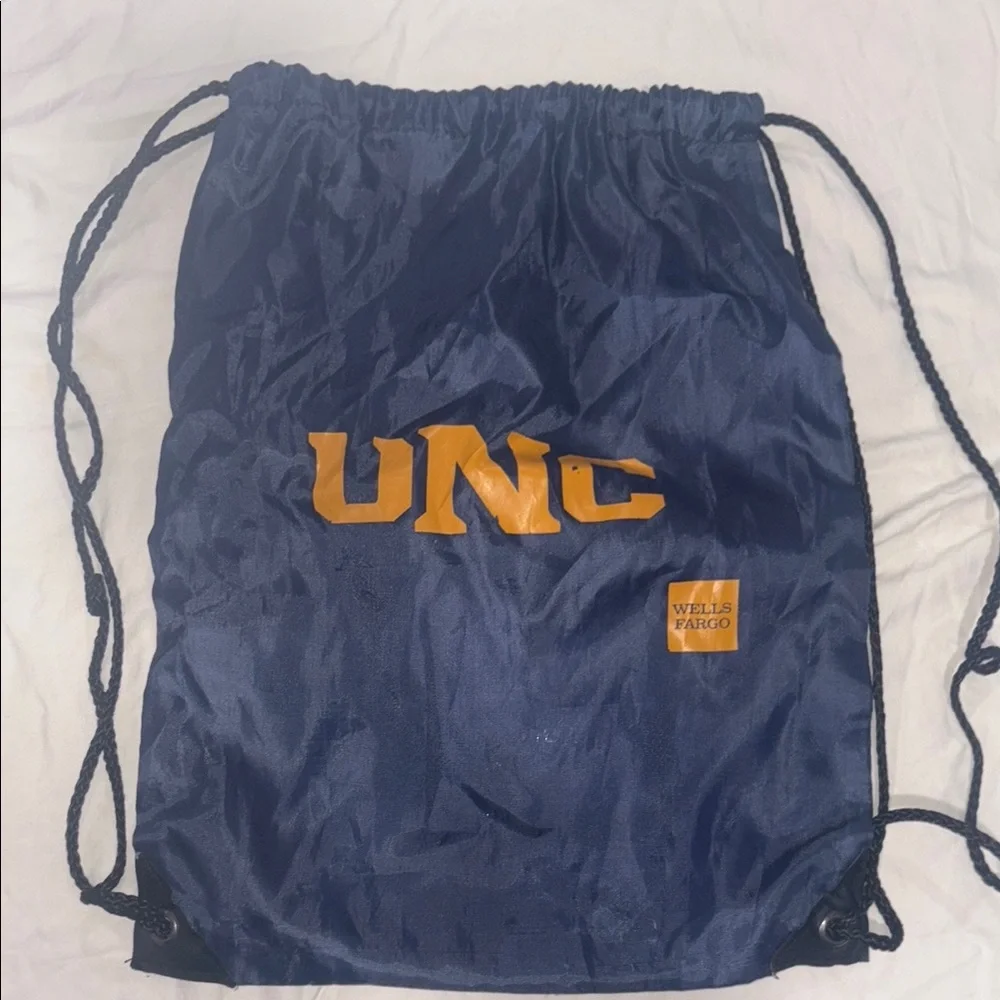 UNC Navy Drawstring Bag